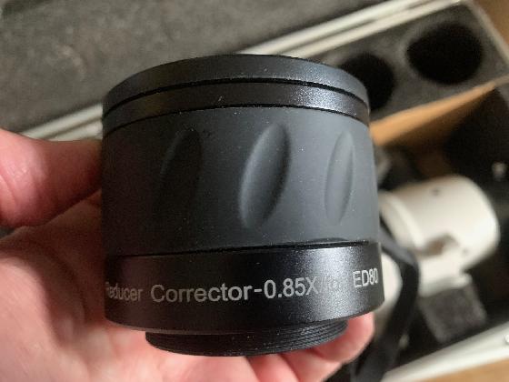Lunette Skywatcher 80 ED + réducteur 0,85