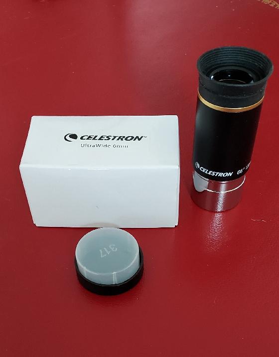Vends trois oculaires CELESTRON UWA 66° 15mm / 9mm / 6mm (1"1/4)