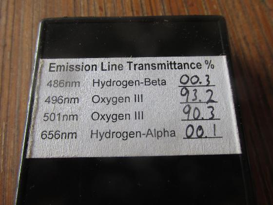 Filtre LUMICON OIII en 1.25''