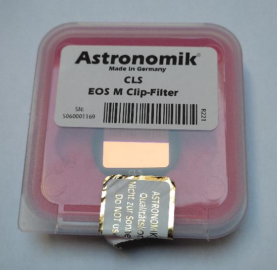 Filtre CLS clip Canon EOS M