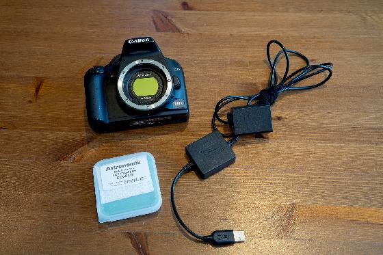 Canon 1000D + Filtre CLS CCD + Batterie USB