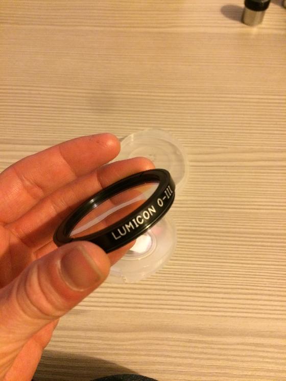 Vends filtres OIII, UHC, Hbeta et CLS en 2" et 1.25"