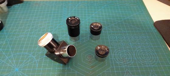 Oculaires Takahashi OR coulant 24.5mm + renvoi coudé 