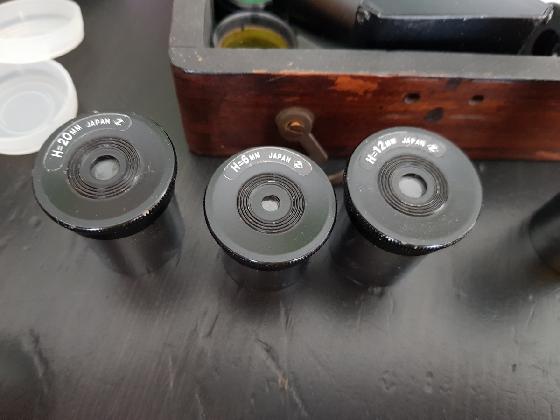 différents oculaires or en 24.5 