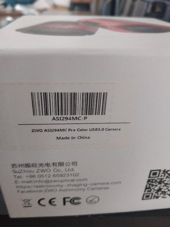 Caméra ZWO ASI294MC PRO Color