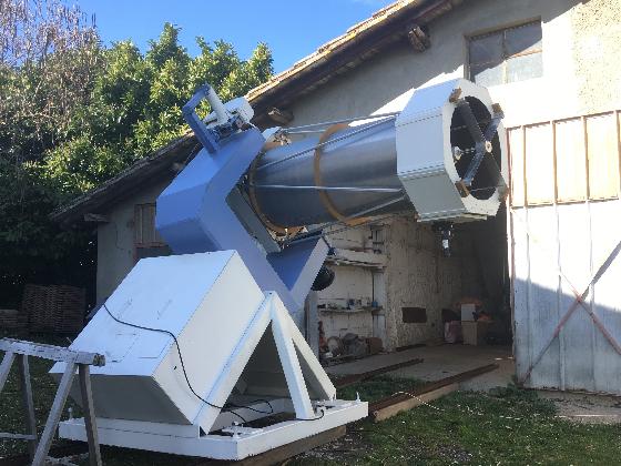 Télescope monture serrurier à finaliser