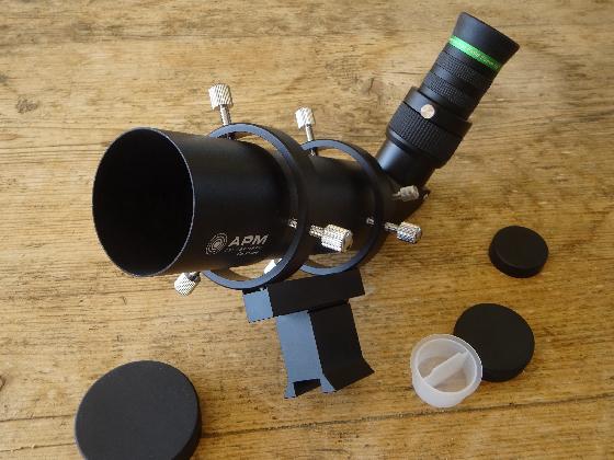 Chercheur lunette APM 50mm 90 °, oculaires échangeables