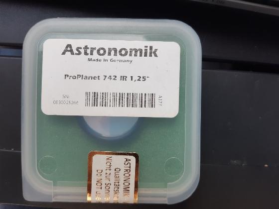filtre CLS et 742 IR  astronomik  1.25''