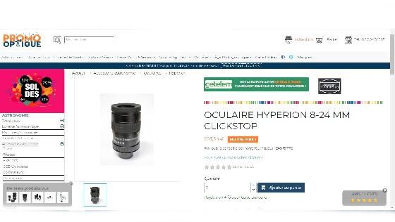 oculaire hyperion + tete binoculaire