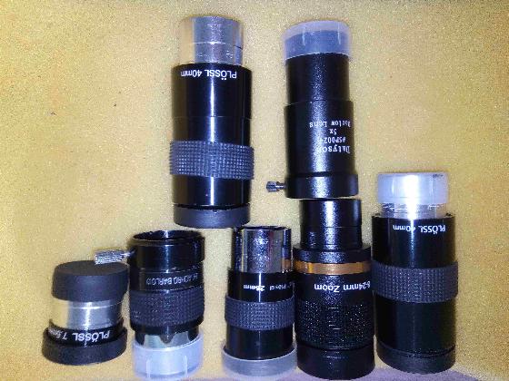 ensemble C8 + trépied monture GP + divers oculaires