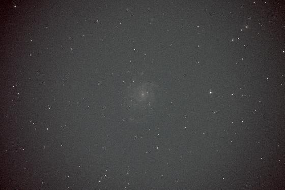 une image brute prise avec le newton