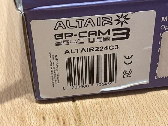 Camera Altair GPCAM3 224C USB3 Color D=6.09 mm