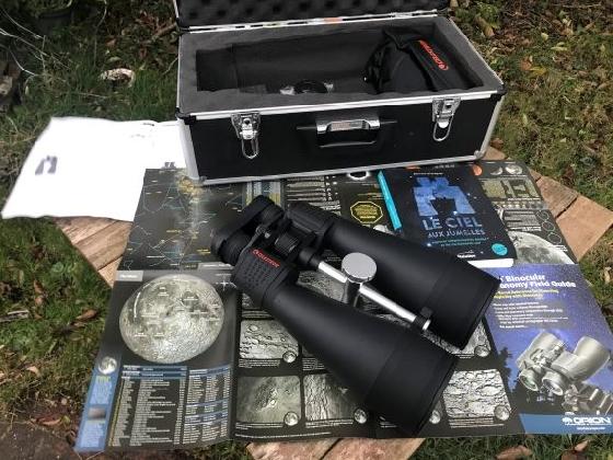 Jumelles Celestron SkyMaster 20x80 + Trépied + Guides
