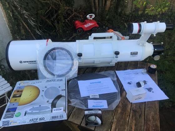 Refracteur Bresser Petzval AC 152S/760 F5 Messier OTA + Accessoires 