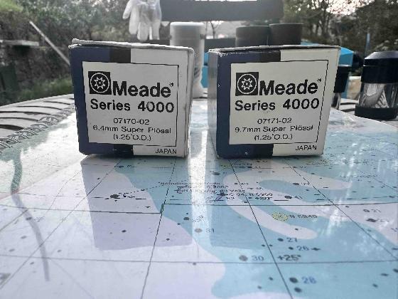 Meade Series 4000 Super Plossl 6,4 mm & 9,7mm (1,25") - Made in Japan - Rare