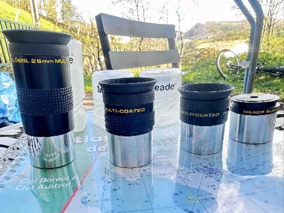 Meade 4000 Super Plossl  26mm 15mm 9,7mm 6,4mm