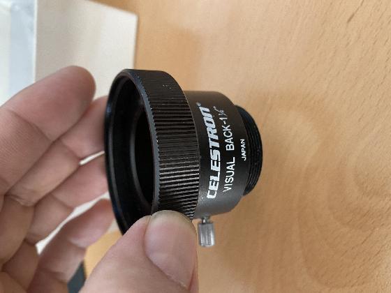 CELESTRON tele-extender #93643 & adpatateur visual back 1"1/4