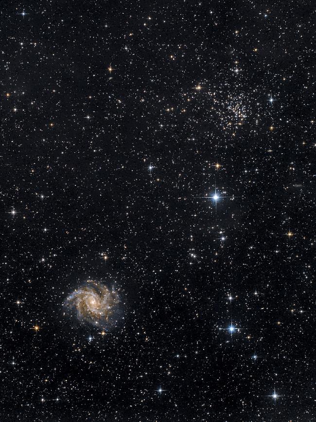 Galaxie du feu d'artifice