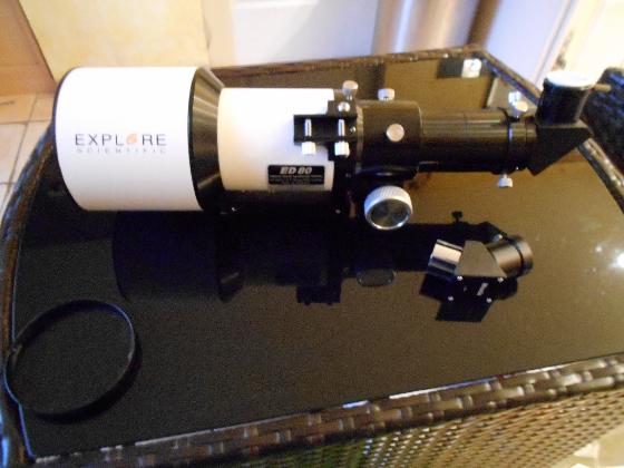 Réfracteur apochromatique Explore Scientific AP 80/480 ED Alu OTA