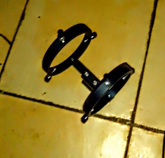 Colliers et support pour lunette guide 80 mm