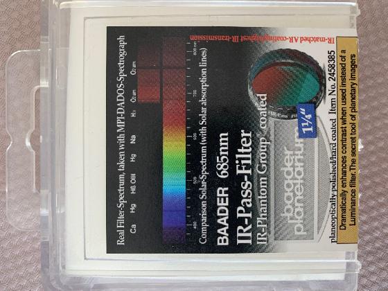 Filtre BAADER IR-Pass 685nm 1.25"