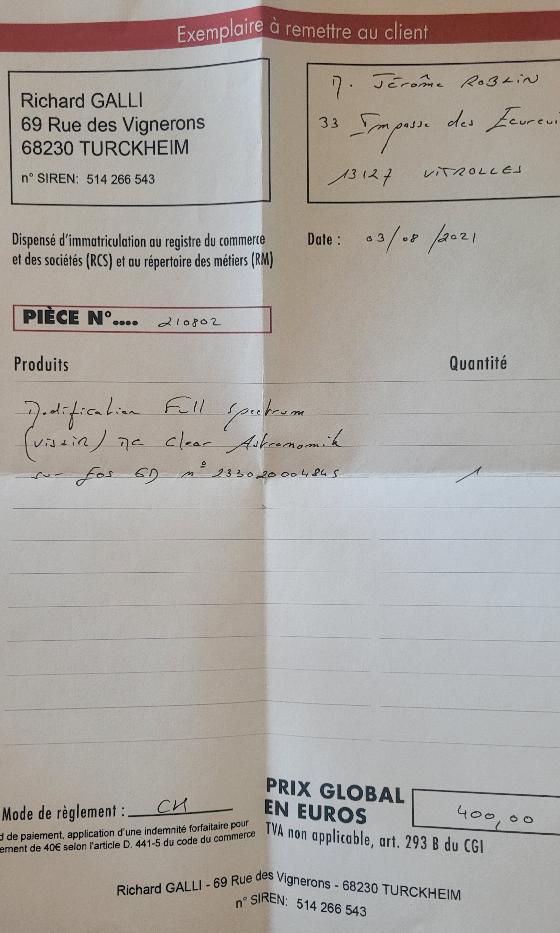 reflex canon 6d full spectrum