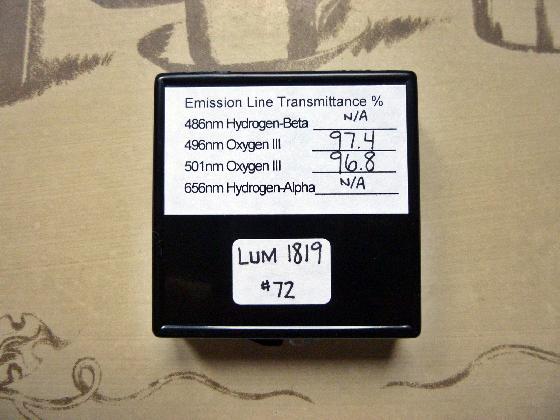 Filtre Lumicon OIII / Sphère armillaire Terrestre