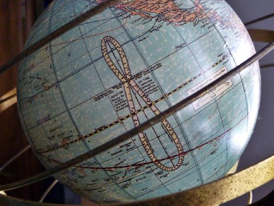 Belle sphère armillaire terrestre US Weber Castello 1921