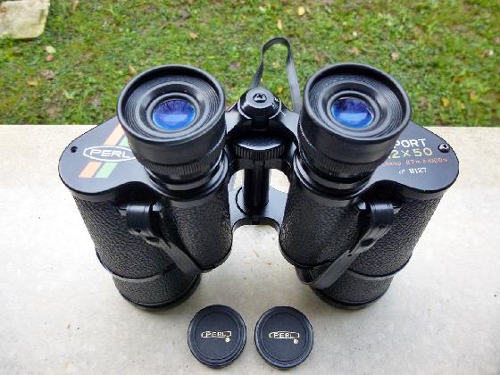 Jumelles PERL Type SPORT 12x50 Vintage / Complètes avec sacoche / Excellent Etat