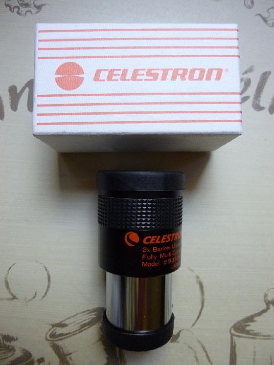 Lentille de Barlow Celestron Ultima x2 Série SV Japan / Complet / Etat Neuf
