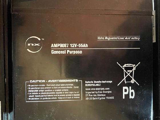 Batterie Nomade faite maison 12v - 55Ah