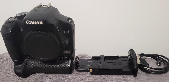 CANON EOS 450D défiltré partiel+ Poignee grip alim CANON