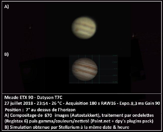 Jupiter 27 juillet 23h54 - ETX90 Datyson T7C