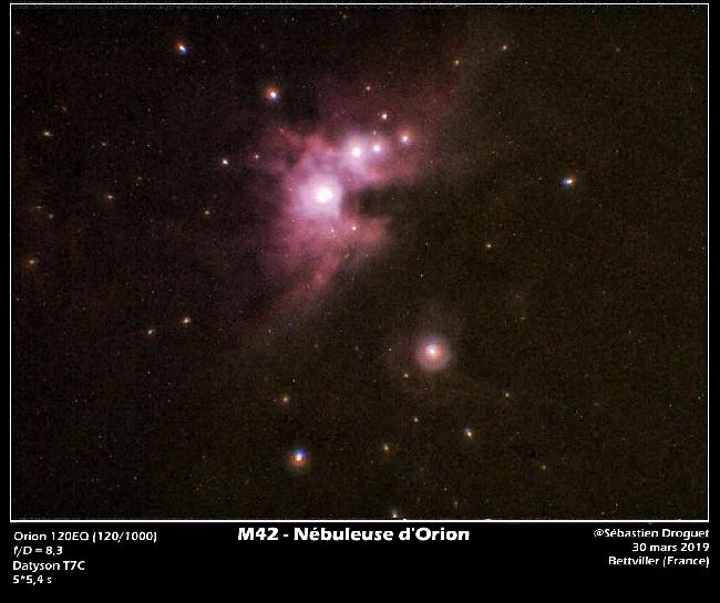 M42 - mars 2019 - VA Datyson T7C Orion 120