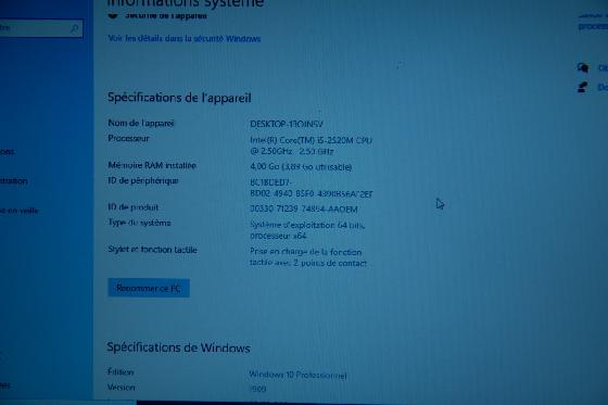PC portable lenovo X220