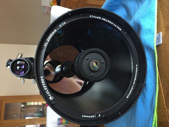 Tube Celestron C8 + Viseur 9x50 réticulé + Accessoires