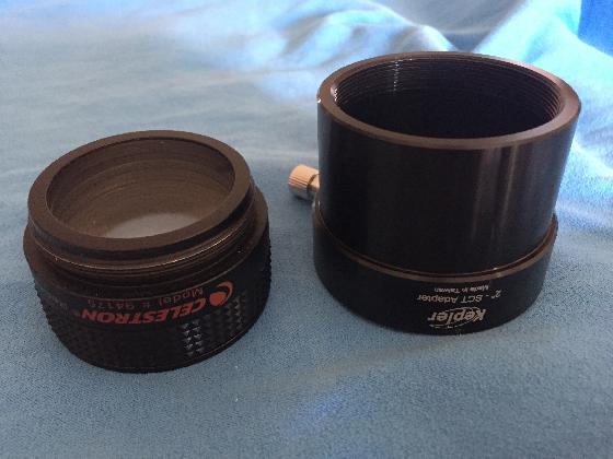 Tube Celestron C8 + Viseur 9x50 réticulé + Accessoires