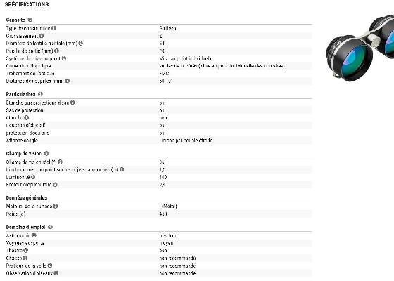 oeil de hibou Orion 2x54