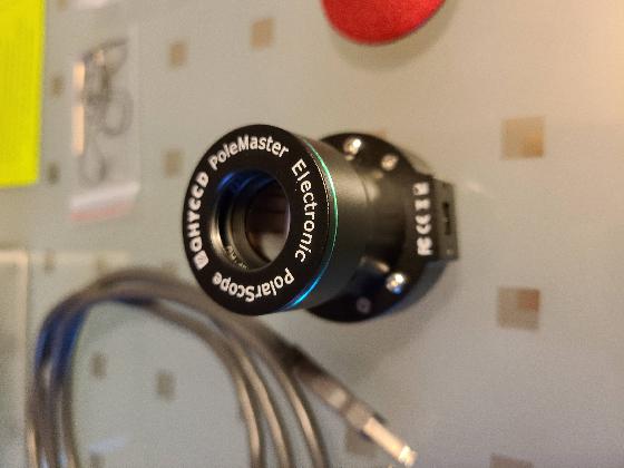 Polemaster QHYCCD + adaptateur iOptron
