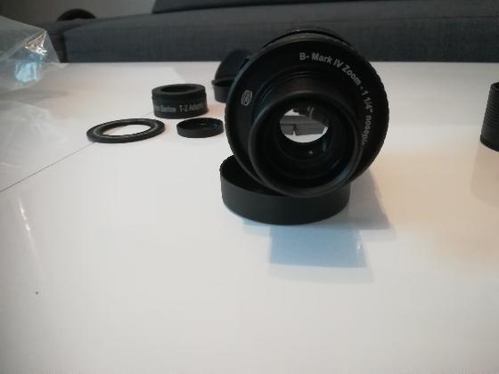 Oculaire zoom hypérion mark IV 8-24mm Baader + barlow 2,25x