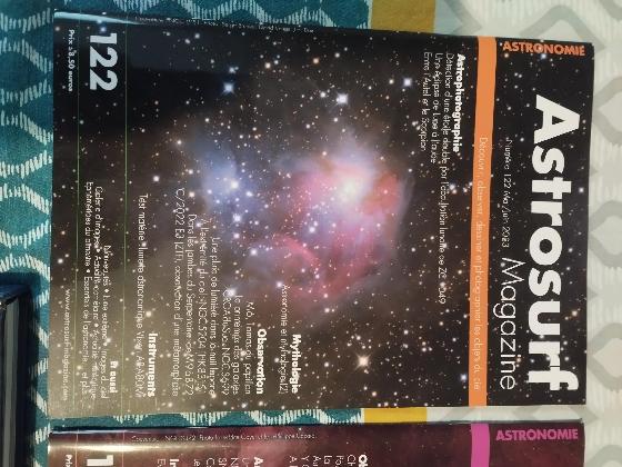 Lot de livres et revues astro