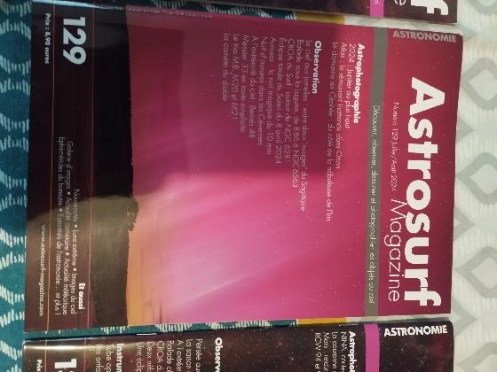 Lot de livres et revues astro