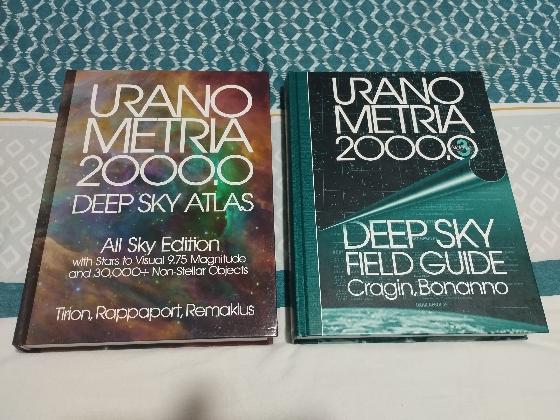 Livres : Uranometria 2000 Deep Sky Atlas All Sky Edition + Uranometria 2000.0 Deep Sky Field Guide