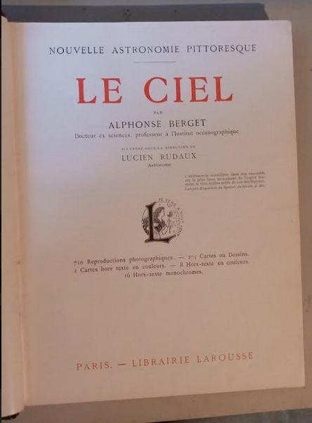 TROIS GRANDS LIVRES  D'ASTRONOMIE