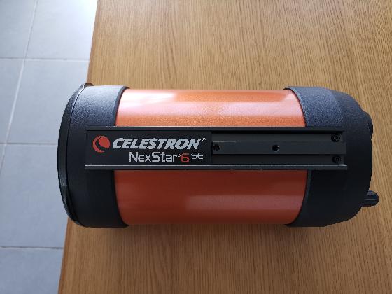 Tube optique Télescope Schmidt-Cassegrain Celestron C6 orange Nexstar 6 SE