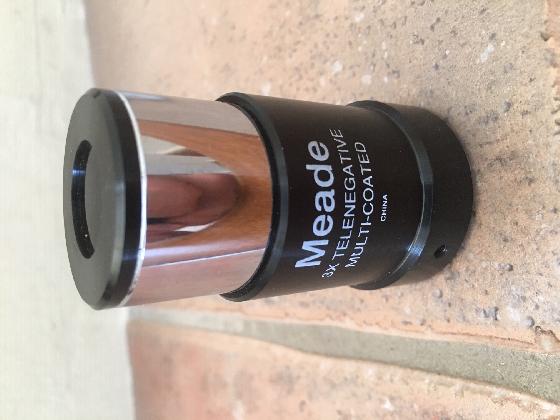 Oculaires et Barlow x3 Meade