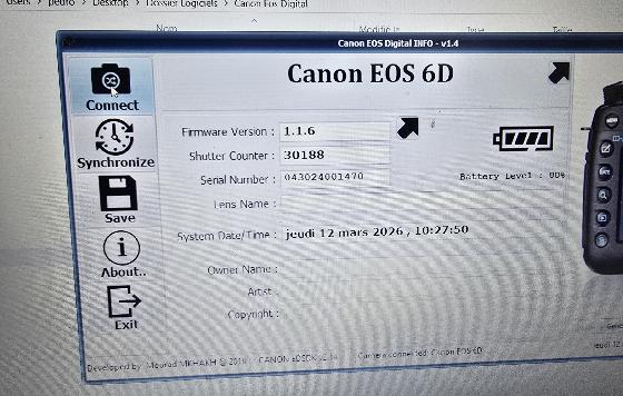 Canon 6D défiltré partiel