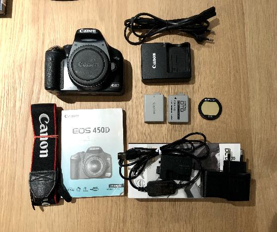 Canon 450D de filtrage partiel et accessoires 