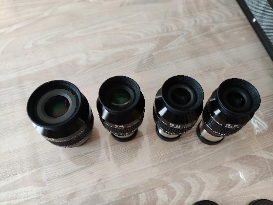 Oculaires Explore Scientific: 4.7+8.8+14 en 82° et 24mm en 68°