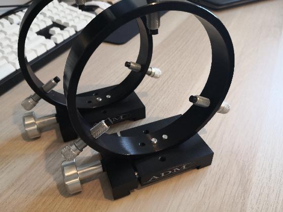 Embase, queue d'aronde, platines et anneaux ADM